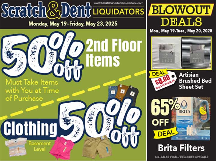 Savings Everyday for Everyone at Scratch & Dent Liquidator on Broadway Fells Point in Baltimore