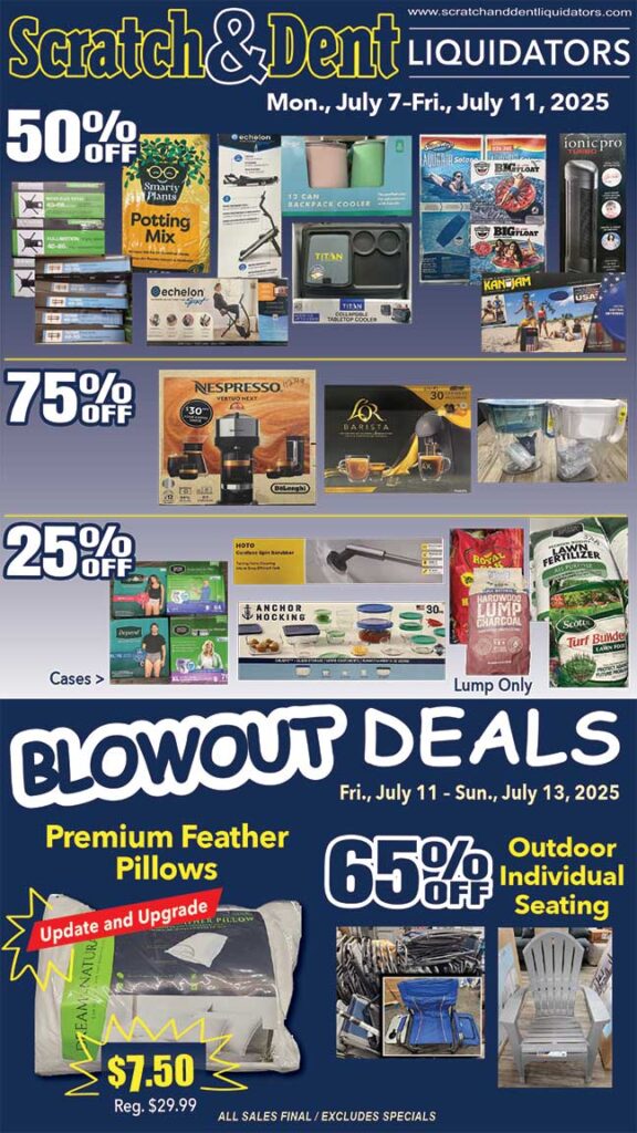 Savings Everyday for Everyone at Scratch & Dent Liquidator on Broadway Fells Point in BaltimoreSavings Everyday for Everyone at Scratch & Dent Liquidator on Broadway Fells Point in Baltimore
