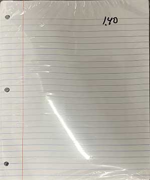 Loose Leaf Ruled Paper