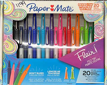 Paper Mate Color Flair Tip Pens