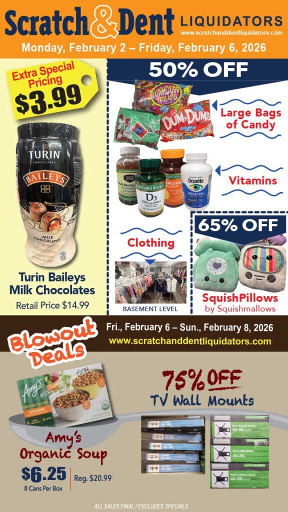 Scratch & Dent Liquidator on Broadway in Fells Point, Baltimore. A Great Discount Store Filled with Bargains for Everyone!