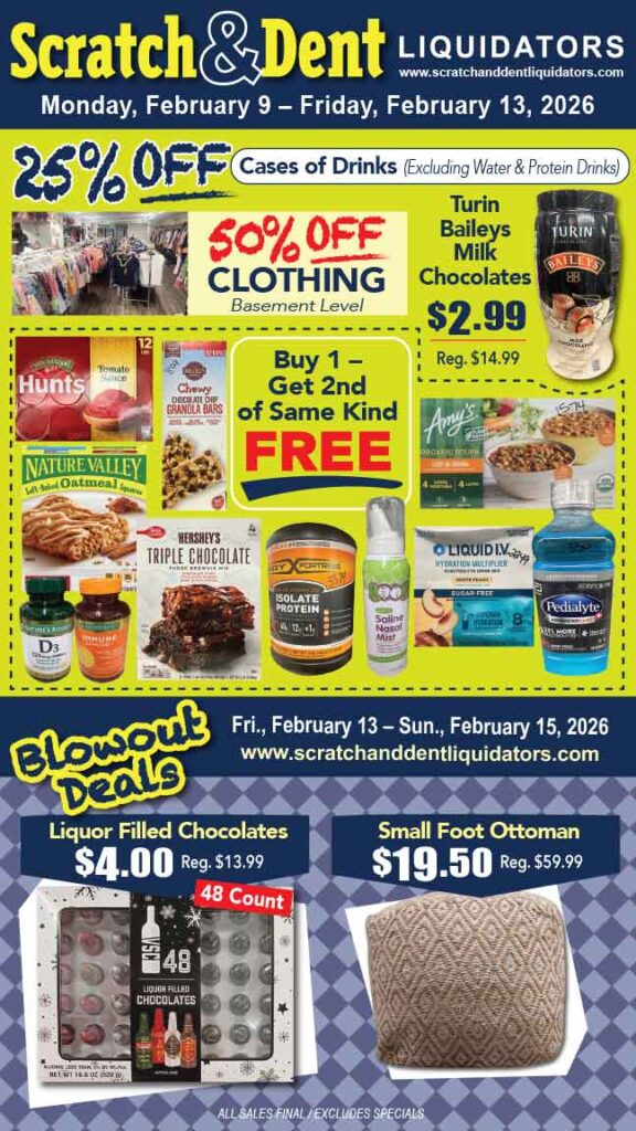 Scratch & Dent Liquidator on Broadway in Fells Point, Baltimore. A Great Discount Store Filled with Bargains for Everyone!