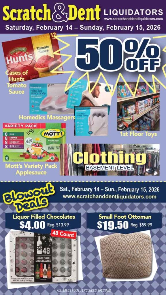 Scratch & Dent Liquidator on Broadway in Fells Point, Baltimore. A Great Discount Store Filled with Bargains for Everyone!