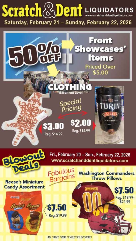 Scratch & Dent Liquidator on Broadway in Fells Point, Baltimore. A Great Discount Store Filled with Bargains for Everyone!