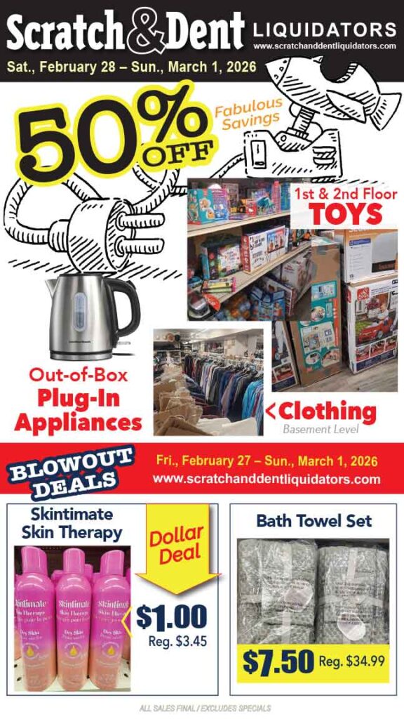 Scratch & Dent Liquidator on Broadway in Fells Point, Baltimore. A Great Discount Store Filled with Bargains for Everyone!