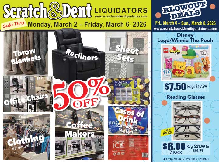 Scratch & Dent Liquidator on Broadway in Fells Point, Baltimore. A Great Discount Store Filled with Bargains for Everyone!