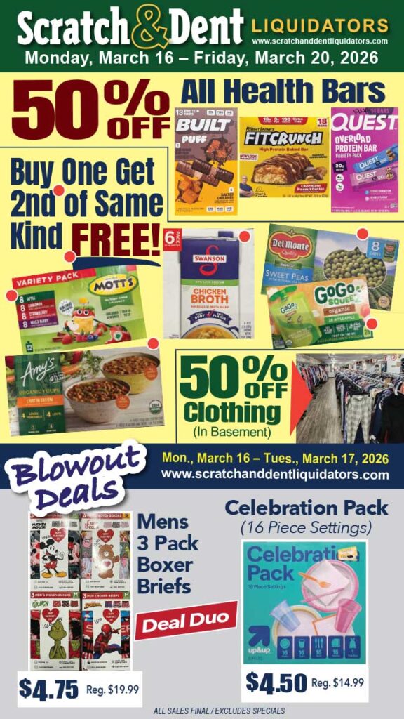 Scratch & Dent Liquidator on Broadway in Fells Point, Baltimore. A Great Discount Store Filled with Bargains for Everyone!