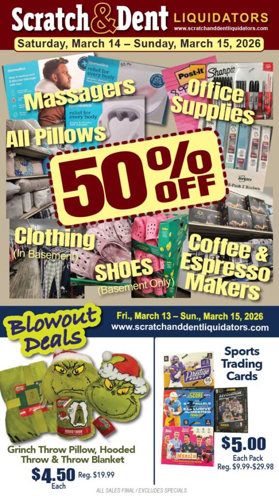 Scratch & Dent Liquidator on Broadway in Fells Point, Baltimore. A Great Discount Store Filled with Bargains for Everyone!