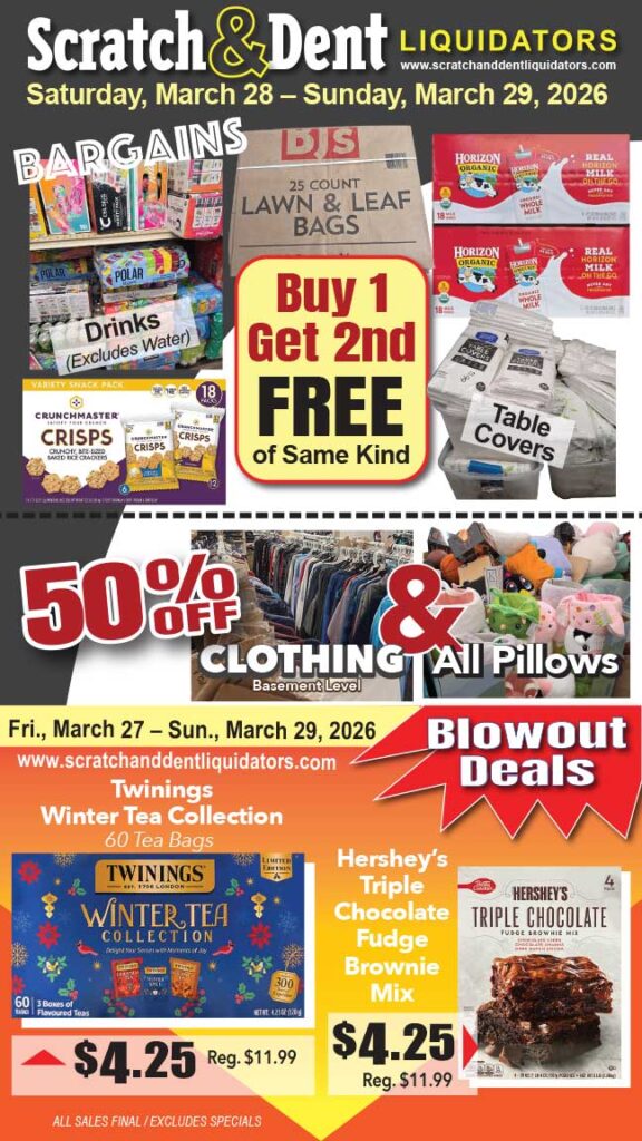 Scratch & Dent Liquidator on Broadway in Fells Point, Baltimore. A Great Discount Store Filled with Bargains for Everyone!