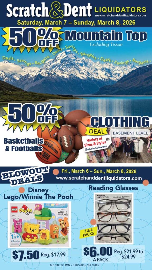 Scratch & Dent Liquidator on Broadway in Fells Point, Baltimore. A Great Discount Store Filled with Bargains for Everyone!