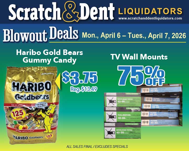 Scratch & Dent Liquidator on Broadway in Fells Point, Baltimore. A Great Discount Store Filled with Bargains for Everyone!