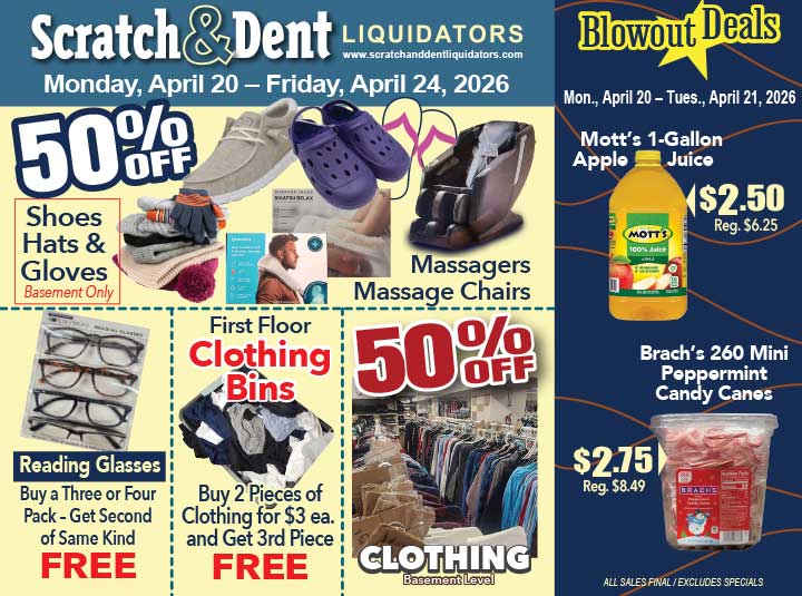 Scratch & Dent Liquidator on Broadway in Fells Point, Baltimore. A Great Discount Store Filled with Bargains for Everyone!