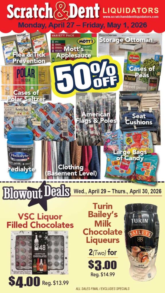 Scratch & Dent Liquidator on Broadway in Fells Point, Baltimore. A Great Discount Store Filled with Bargains for Everyone!