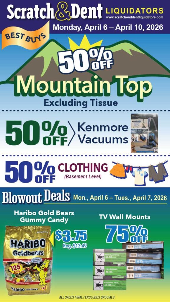 Scratch & Dent Liquidator on Broadway in Fells Point, Baltimore. A Great Discount Store Filled with Bargains for Everyone!