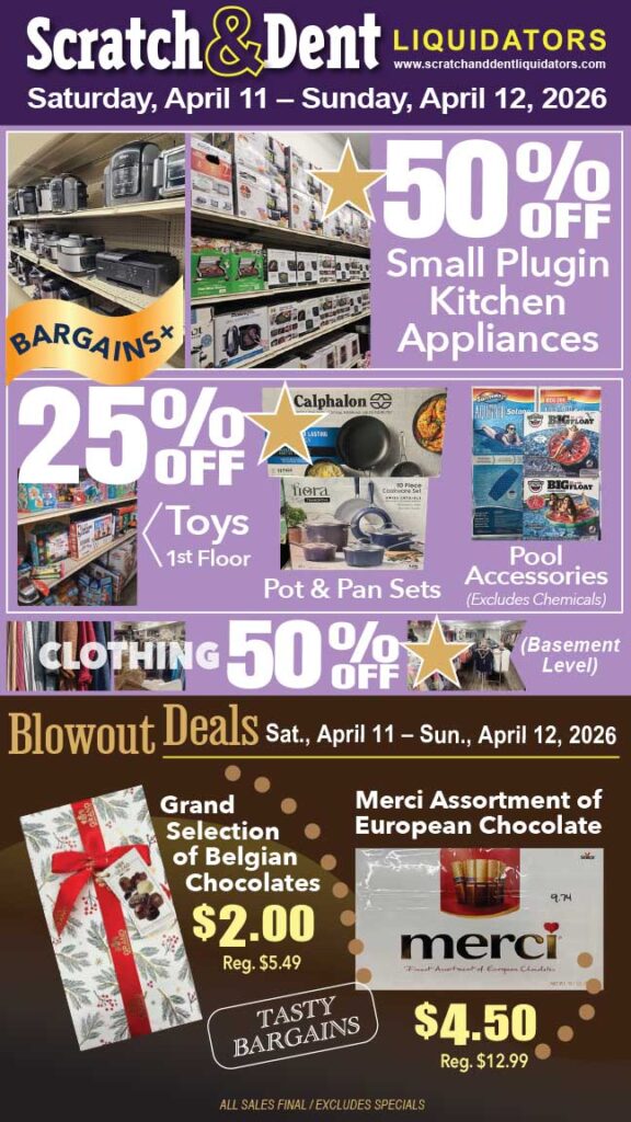 Scratch & Dent Liquidator on Broadway in Fells Point, Baltimore. A Great Discount Store Filled with Bargains for Everyone!