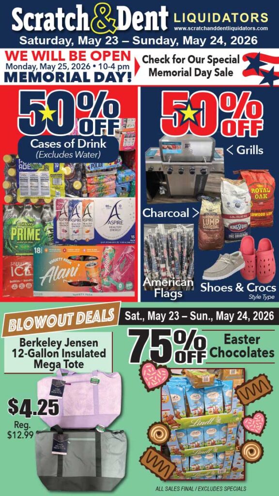 Scratch & Dent Liquidator on Broadway in Fells Point, Baltimore. A Great Discount Store Filled with Bargains for Everyone!