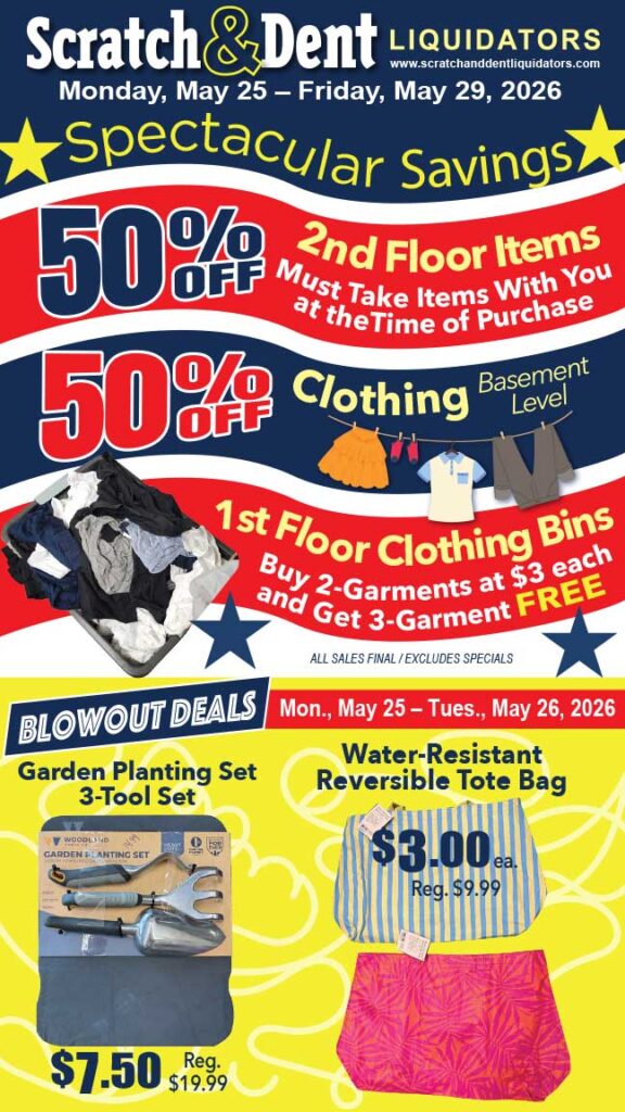 Scratch & Dent Liquidator on Broadway in Fells Point, Baltimore. A Great Discount Store Filled with Bargains for Everyone!