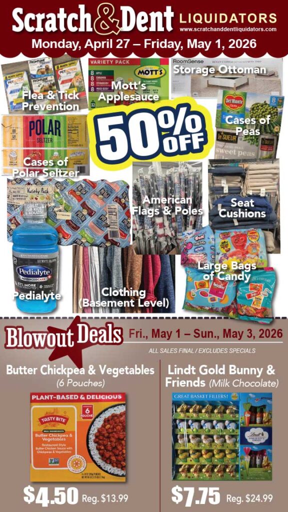 Scratch & Dent Liquidator on Broadway in Fells Point, Baltimore. A Great Discount Store Filled with Bargains for Everyone!
