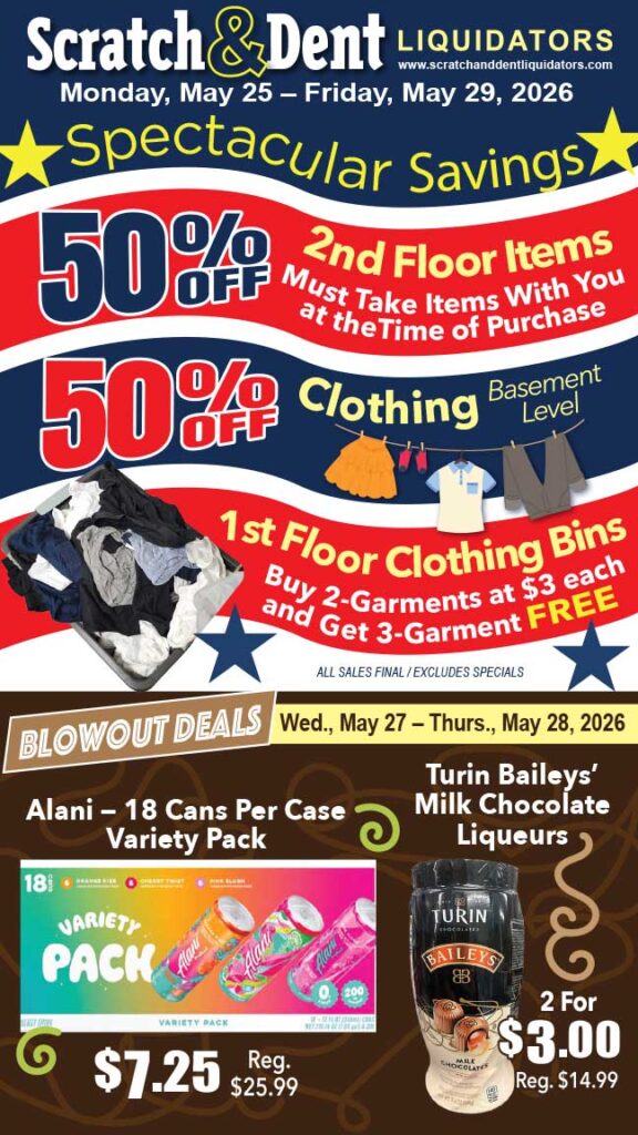 Scratch & Dent Liquidator on Broadway in Fells Point, Baltimore. A Great Discount Store Filled with Bargains for Everyone!