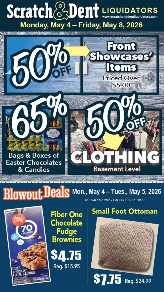 Scratch & Dent Liquidator on Broadway in Fells Point, Baltimore. A Great Discount Store Filled with Bargains for Everyone!