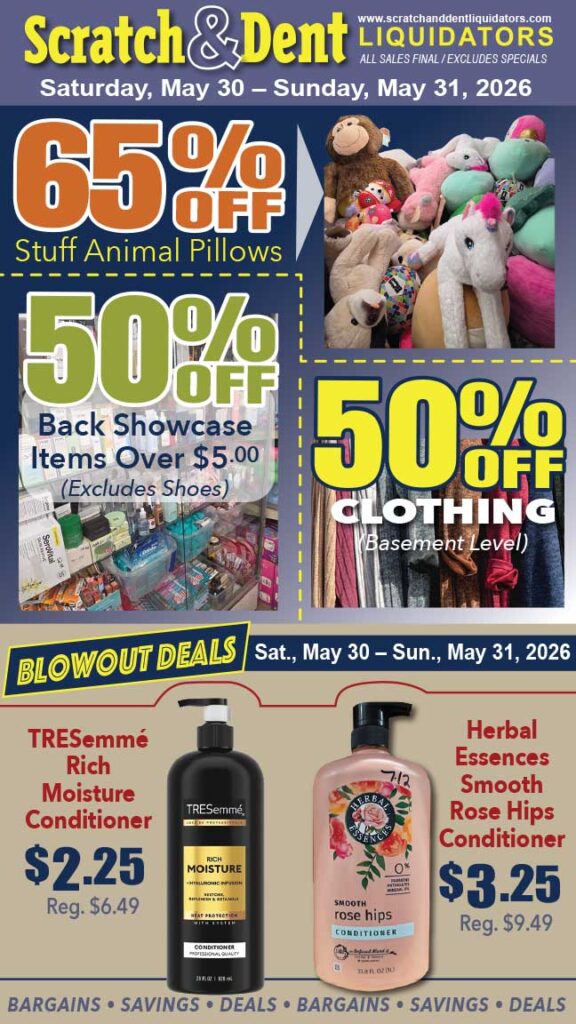 Scratch & Dent Liquidator on Broadway in Fells Point, Baltimore. A Great Discount Store Filled with Bargains for Everyone!