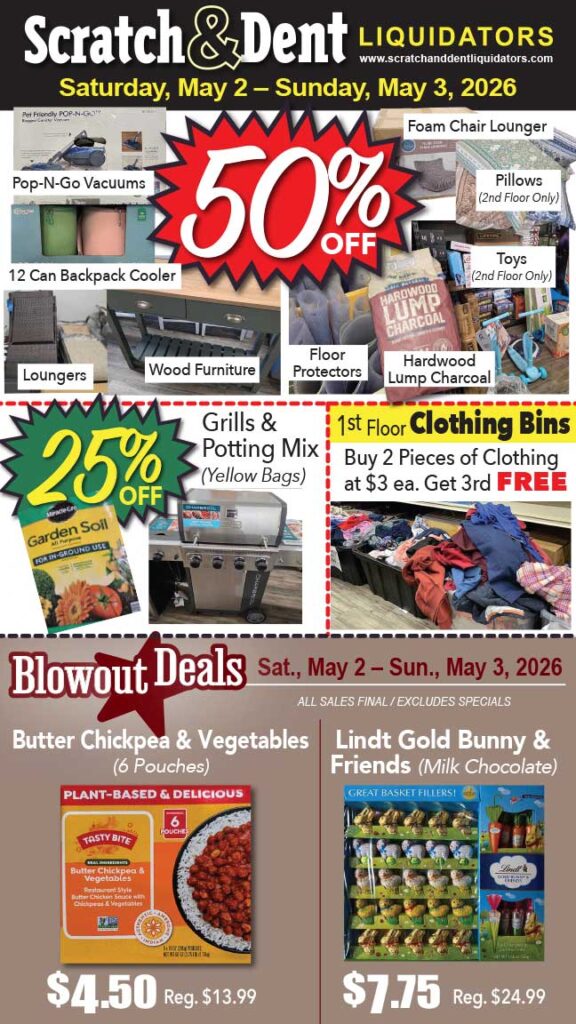 Scratch & Dent Liquidator on Broadway in Fells Point, Baltimore. A Great Discount Store Filled with Bargains for Everyone!