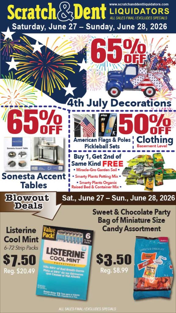 Scratch & Dent Liquidator on Broadway in Fells Point, Baltimore. A Great Discount Store Filled with Bargains for Everyone!
