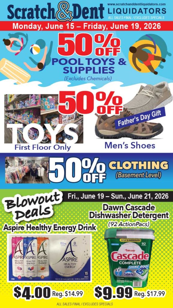 Scratch & Dent Liquidator on Broadway in Fells Point, Baltimore. A Great Discount Store Filled with Bargains for Everyone!