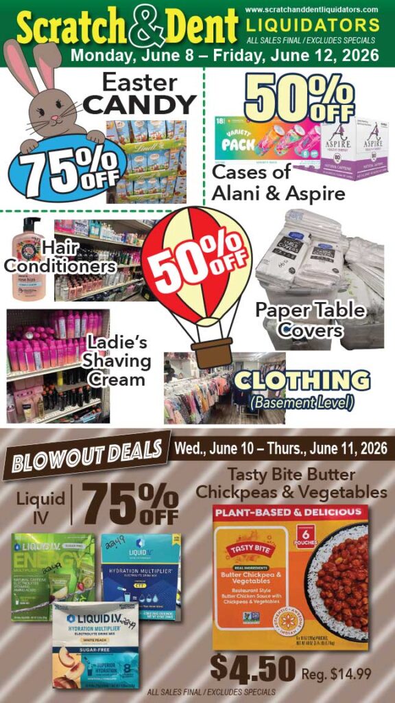 Scratch & Dent Liquidator on Broadway in Fells Point, Baltimore. A Great Discount Store Filled with Bargains for Everyone!