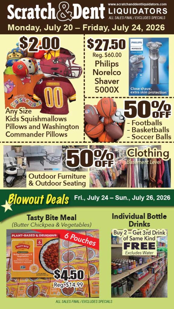Scratch & Dent Liquidator on Broadway in Fells Point, Baltimore. A Great Discount Store Filled with Bargains for Everyone!