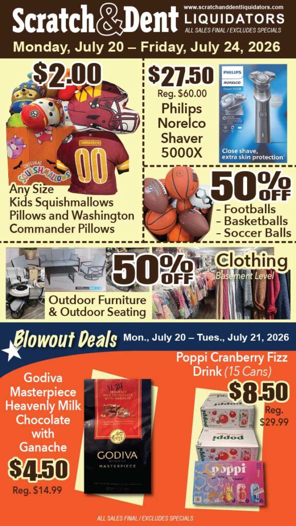 Scratch & Dent Liquidator on Broadway in Fells Point, Baltimore. A Great Discount Store Filled with Bargains for Everyone!