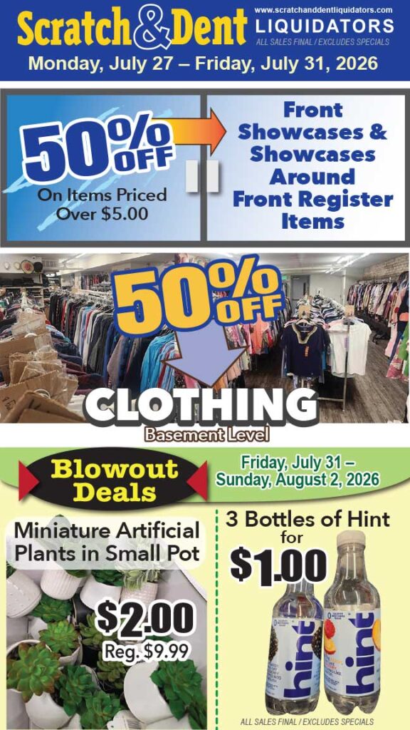 Scratch & Dent Liquidator on Broadway in Fells Point, Baltimore. A Great Discount Store Filled with Bargains for Everyone!
