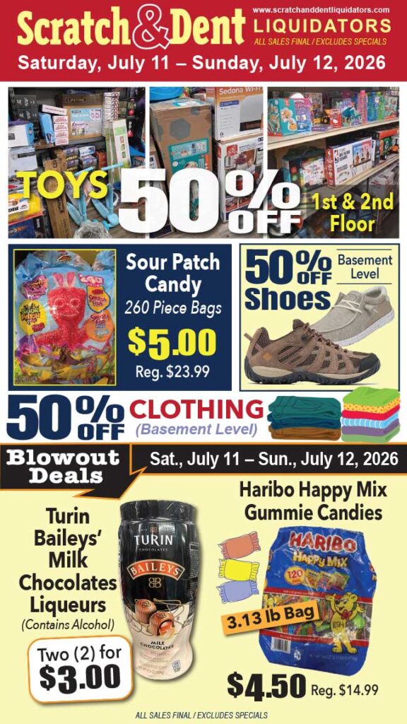 Scratch & Dent Liquidator on Broadway in Fells Point, Baltimore. A Great Discount Store Filled with Bargains for Everyone!