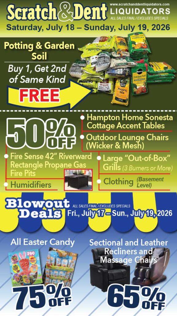 Scratch & Dent Liquidator on Broadway in Fells Point, Baltimore. A Great Discount Store Filled with Bargains for Everyone!