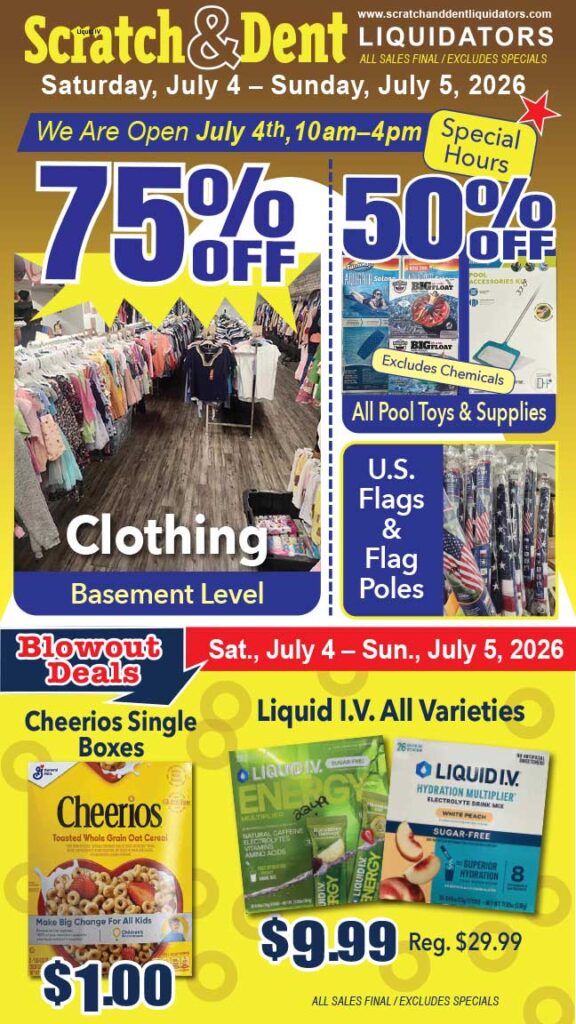 Scratch & Dent Liquidator on Broadway in Fells Point, Baltimore. A Great Discount Store Filled with Bargains for Everyone!