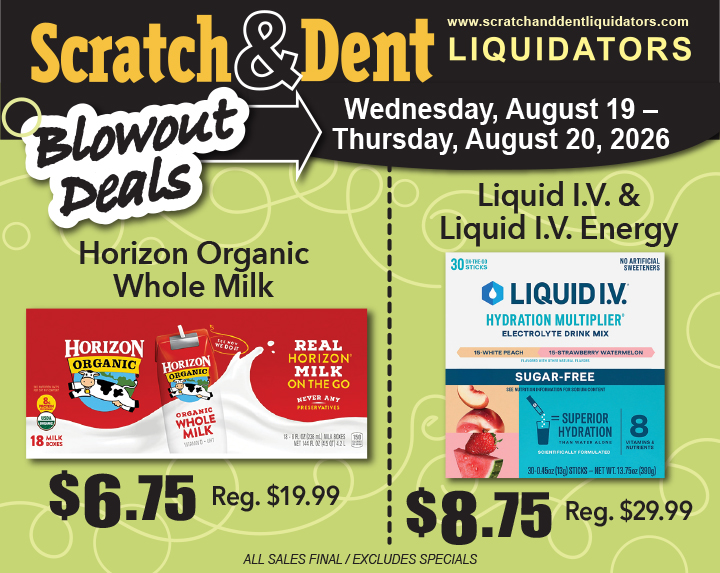 Scratch & Dent Liquidator on Broadway in Fells Point, Baltimore. A Great Discount Store Filled with Bargains for Everyone!