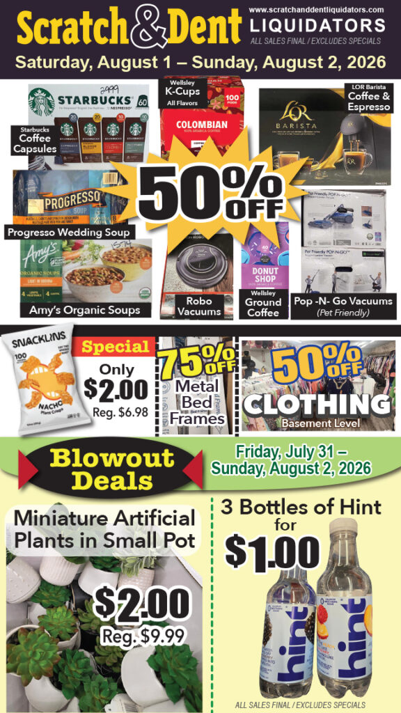 Scratch & Dent Liquidator on Broadway in Fells Point, Baltimore. A Great Discount Store Filled with Bargains for Everyone!