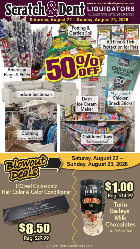 Scratch & Dent Liquidator on Broadway in Fells Point, Baltimore. A Great Discount Store Filled with Bargains for Everyone!