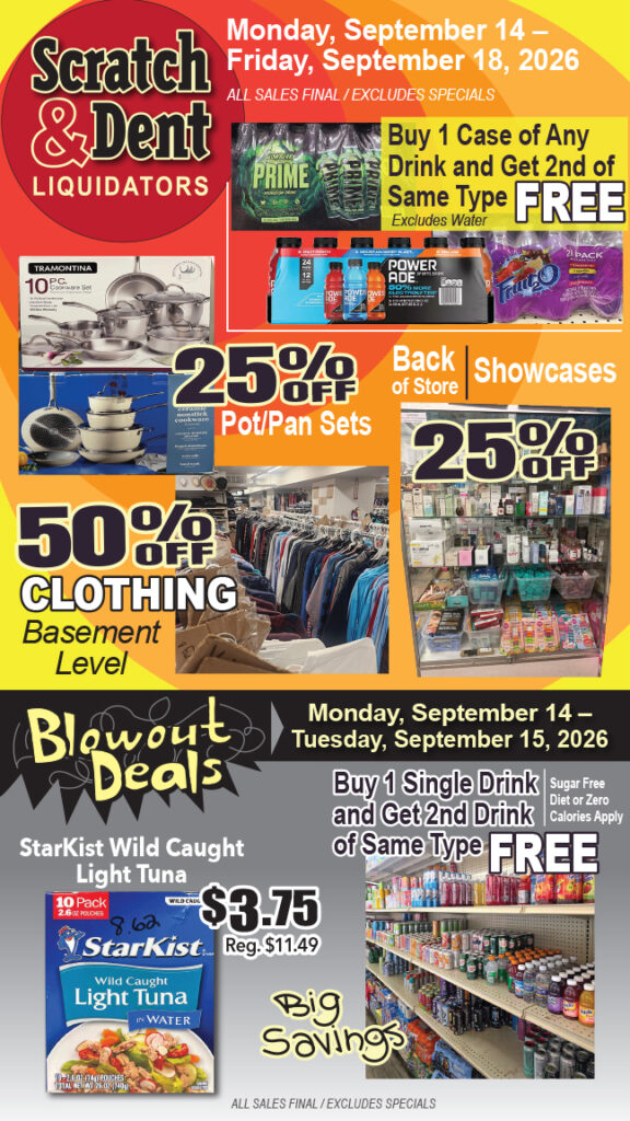 The Savings Store — Scratch & Dent Liquidator on Broadway in Fells Point, Baltimore. A Great Discount Store Filled with Bargains for Everyone!
