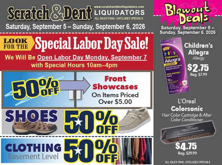 The Savings Store — Scratch & Dent Liquidator on Broadway in Fells Point, Baltimore. A Great Discount Store Filled with Bargains for Everyone!