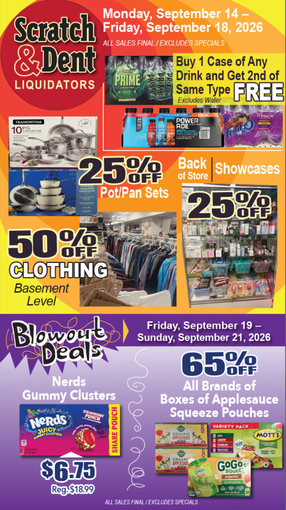 The Savings Store — Scratch & Dent Liquidator on Broadway in Fells Point, Baltimore. A Great Discount Store Filled with Bargains for Everyone!
