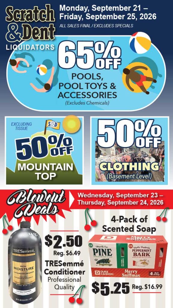 The Savings Store — Scratch & Dent Liquidator on Broadway in Fells Point, Baltimore. A Great Discount Store Filled with Bargains for Everyone!