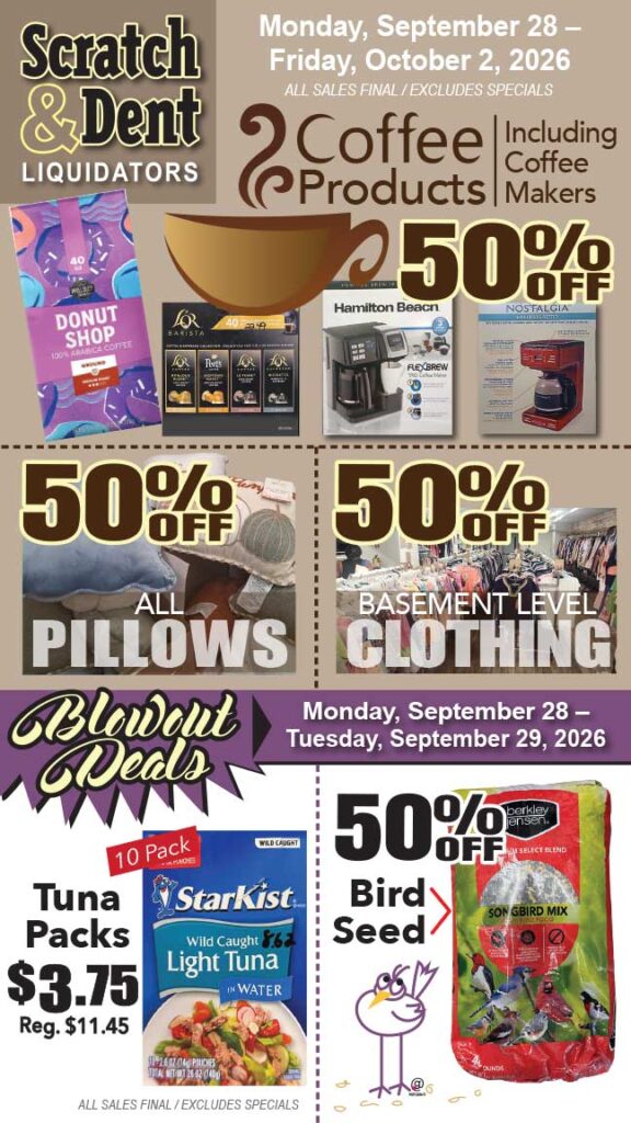 The Savings Store — Scratch & Dent Liquidator on Broadway in Fells Point, Baltimore. A Great Discount Store Filled with Bargains for Everyone!