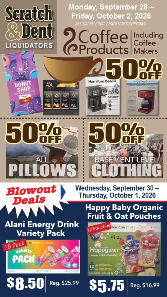 The Savings Store — Scratch & Dent Liquidator on Broadway in Fells Point, Baltimore. A Great Discount Store Filled with Bargains for Everyone!