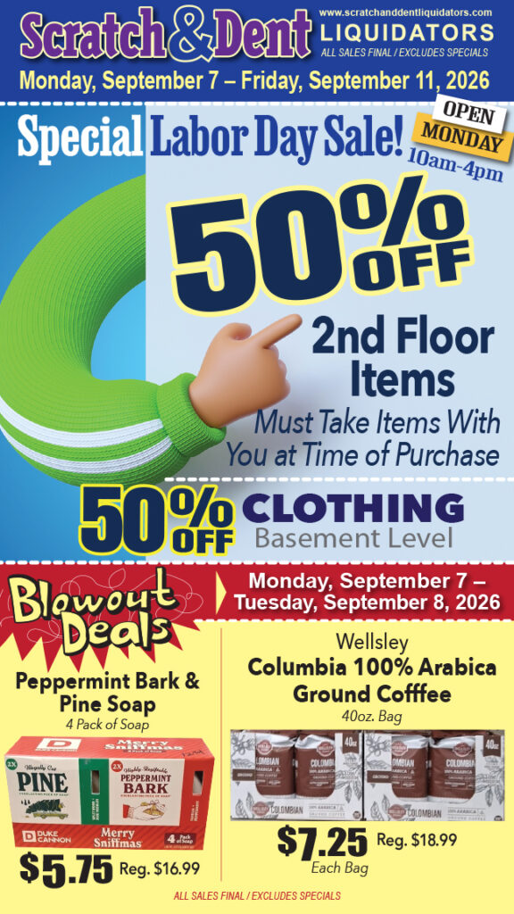 The Savings Store — Scratch & Dent Liquidator on Broadway in Fells Point, Baltimore. A Great Discount Store Filled with Bargains for Everyone!