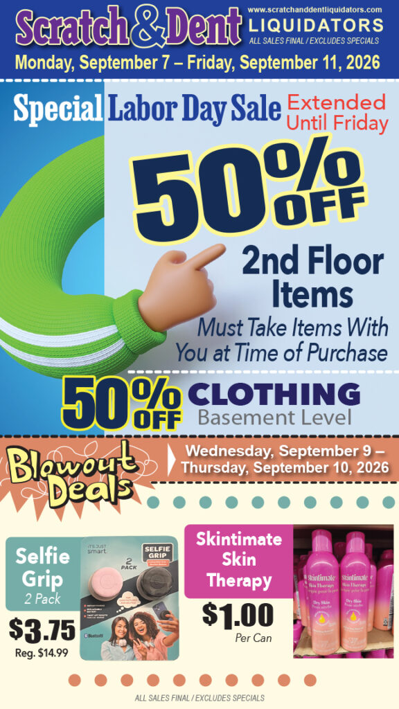 The Savings Store — Scratch & Dent Liquidator on Broadway in Fells Point, Baltimore. A Great Discount Store Filled with Bargains for Everyone!