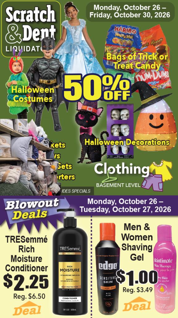 The Savings Store — Scratch & Dent Liquidator on Broadway in Fells Point, Baltimore. A Great Discount Store Filled with Bargains for Everyone!