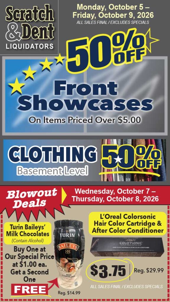 The Savings Store — Scratch & Dent Liquidator on Broadway in Fells Point, Baltimore. A Great Discount Store Filled with Bargains for Everyone!